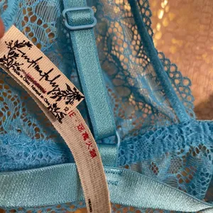 Free‎ People Bright Eyes Romantic Coquette Blue Sheer Lace Bralette Small NWOT thumbnail 5