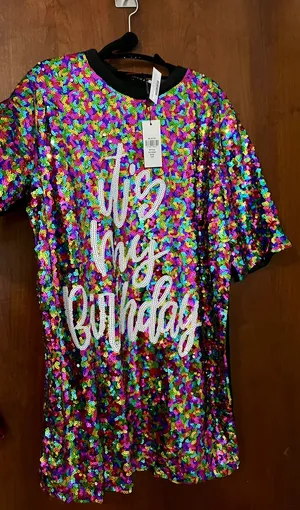 Boutique Party Like It’s Your Birthday Dress NWT thumbnail 2