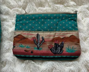 Vintage Cactus Print Shoulder Bag And Wallet Set thumbnail 3