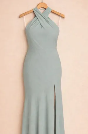 Birdy Grey Chiffon Sage Green Dress thumbnail 1