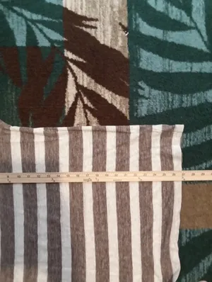 Madewell Heather Taupe Brown Striped Linen Summer Coastal Minimalist Top M thumbnail 6