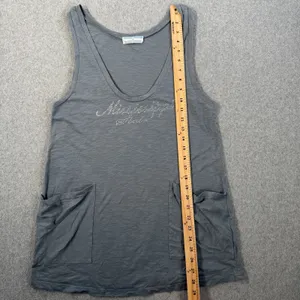College Couture Mississippi State Tank Top Women's LG Gray Rhinestone Pockets thumbnail 6