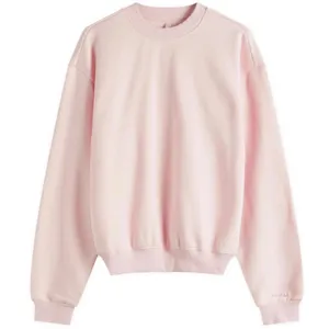 Skims Cotton Fleece Classic Crew Sweatshirt, Barely Pink, S NWT (Dep) thumbnail 1