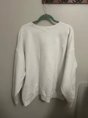 White The Bar Varsity Crewneck Sweatshirt thumbnail 2
