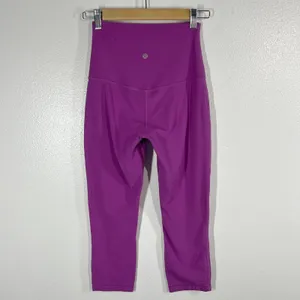 Lululemon Align High‎ Rise Crop Leggings Amethyst Purple Size 6 Athletic Yoga thumbnail 3