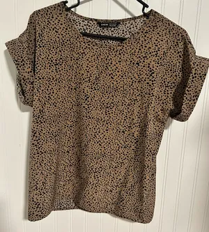 Shein Womens Animal Print / Polka Dot Shirt thumbnail 1
