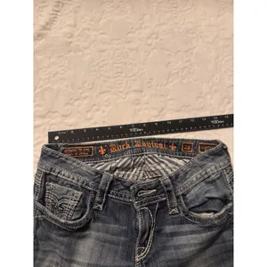 Rock Revival Jeans Womens Tag 28 X 31 Inseam Adele Easy Boot Blue Cowgirl thumbnail 12