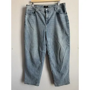 Banana Republic High Rise Straight Ankle Jeans Light Wash‎ Women's Size 33/16 thumbnail 6