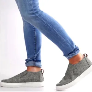 Hey Dude Peyton slip on shoes in linen gray black size‎ 8 thumbnail 1