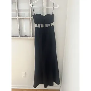 Cinq à Sept $695 Silk‎ Designer Annalie Gown Leg Slit Cut Out Size 0 thumbnail 6