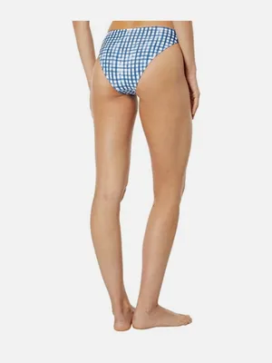 Southern Tide Seven Seas Blue/White Painted Gingham Bikini Bottoms thumbnail 3