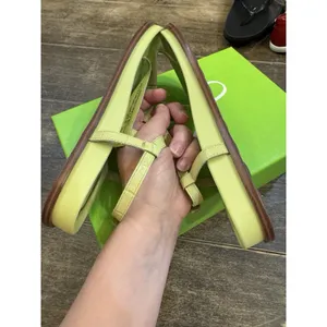 Sam Edelman‎ Womens Kiwi Green Naomi Leather T Strap Flat Sandals Size 5.5 thumbnail 7