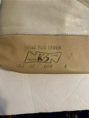 Women's vintage Leather Boots in Off-White size 6 thumbnail 3