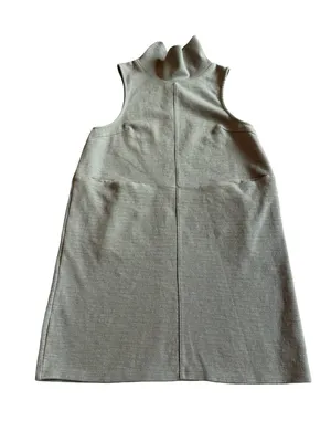 Free People Olive Green Mock Neck Sheath Dress Sleeveless Stretch Size Small thumbnail 1