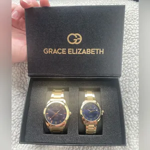 Grace Elizabeth set of his and hers gold watches thumbnail 2