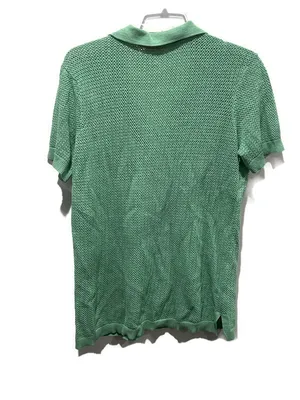 Pact Cotton Linen Knit Green Short Sleeve Swim Coverup Top Large thumbnail 3