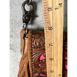 Montana West Western Tooled Leather Fringe Crossbody Bag Boho Festival Purse thumbnail 7