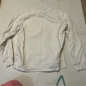 White Nike Women’s Sweater Crew Neck Large Casual Preppy Athletic thumbnail 6