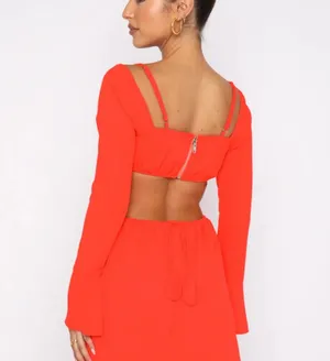 White Fox Please Hold Long Sleeve Mini Dress thumbnail 3