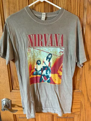 Nirvana Shirt Gray Size M thumbnail 1