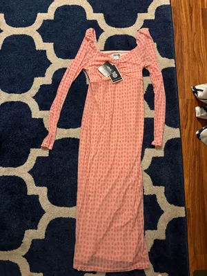 Target House of Aama pink polka dot dress thumbnail 5