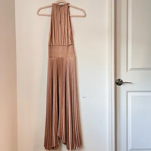 NEW A.L.C. Renzo II Satin Pleated Midi Sleeveless Dress in Bell Size‎ 2 $595 thumbnail 6