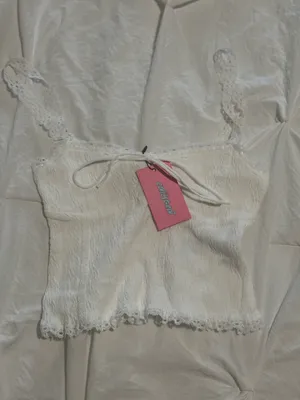 Edikted Lace Top White thumbnail 2