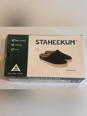 STAHEEKUM Women’s‎ Black Fleece-Lined Slip-On Mules Size 8 NIB thumbnail 11
