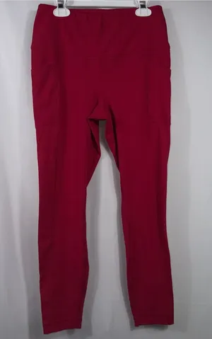 Yogalicious Red Pocket Leggings Size M thumbnail 1