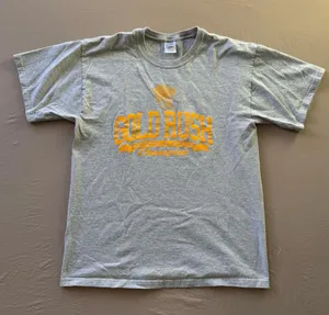 Gold Rush Track & Field Varsity Tee Gray Size L thumbnail 1