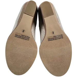 DV by Dolce Vita Gerdy Beige‎ Perforated Wedge Booties Womens 9 Vegan Leather thumbnail 6