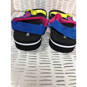 New Nine West Tomoro 2 Womens Platform Sandals Multicolor Strappy Neon Size 8M‎ thumbnail 6