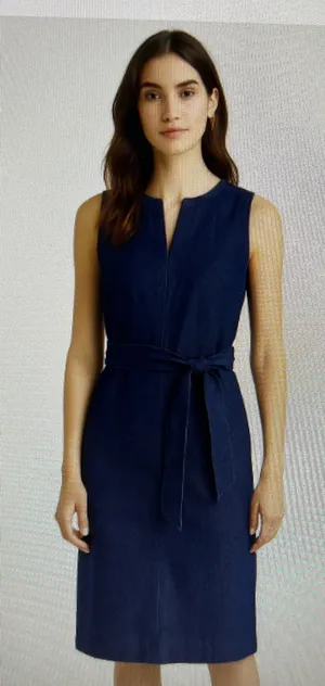 Banana Republic denim y2K blue Jean Dress Belt 10 bohemian retro career y2k thumbnail 1