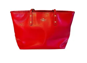 Coach Red City Zipper Tote thumbnail 1