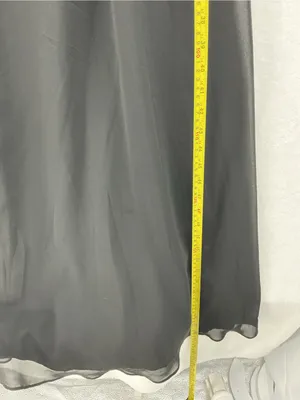Azazie Black V-Neck Chiffon Maxi Dress 975 thumbnail 3