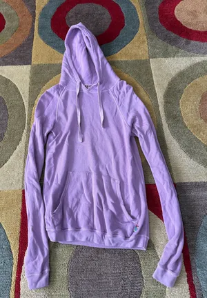 Freecity Life Nature Love Purple French Terry Pullover Hoodie Sweatshirt 0 / XS thumbnail 1