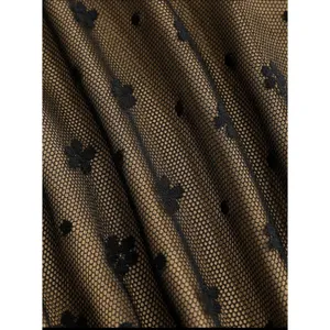 Cider NWT Sexy Floral Lace V Neck Ruffle Cami Stretch Top Adjustable Strap M Black Tan thumbnail 11