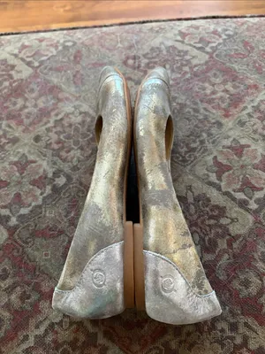 Born Metallic Taupe and Gold Ballet Flats thumbnail 10