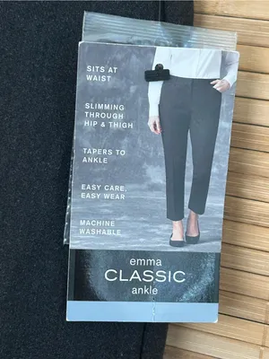 Liz Claiborne Emma charcoal gray classic work pants trousers slacks NWT size 4 thumbnail 3
