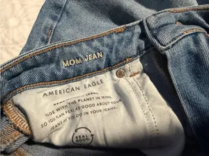 American Eagle Outfitters Women's Light Wash mom jeans size 10 short thumbnail 4