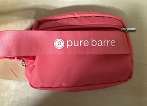 Pure Barre Pink Nylon Belt Bag Fanny Pack thumbnail 1