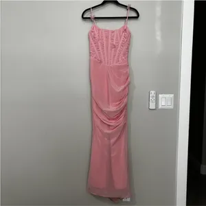 HOUSE OF CB Romola Maxi Cocktail Dress Pink Size Small thumbnail 2