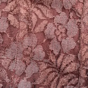 Vintage‎ 90s Brown Floral Lace Chiffon Panel Midi Dress Small Romantic Sheer thumbnail 12