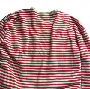 We The Free Striped Crew Sweater in Cherry thumbnail 2