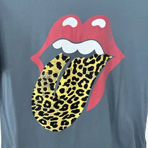 DAYDREAMER FOR FREE PEOPLE Stones Flocked‎ Leopard Tongue Tee Size XS thumbnail 2