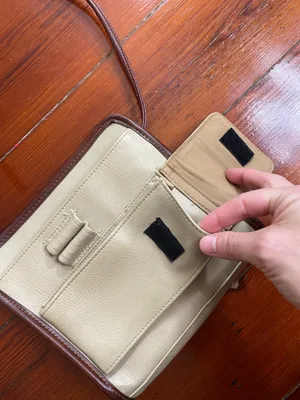 Vintage Liz Claiborne Classic Two-Tone Crossbody Bag Wallet Combo Preppy Y2K 💛🎀 thumbnail 7
