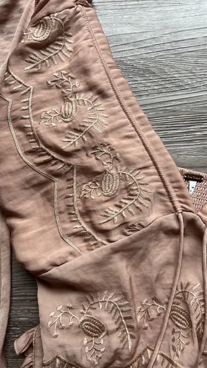 Free People Veronica Embroidered Blouse Top thumbnail 6