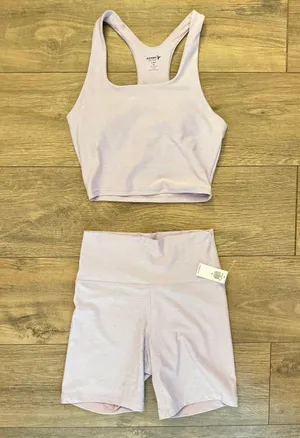 Old Navy Active Lilac Purple Matching Workout Set thumbnail 2