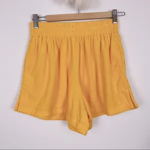Charlie Holiday Cleo Terry Cloth Shirt Shorts Set Orange Resort Beach Lounge thumbnail 4