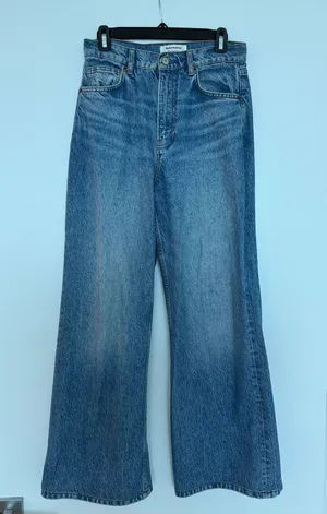 Reformation Cary High Rise Slouchy Wide Leg Jeans Size 27 Colorado Wash thumbnail 1